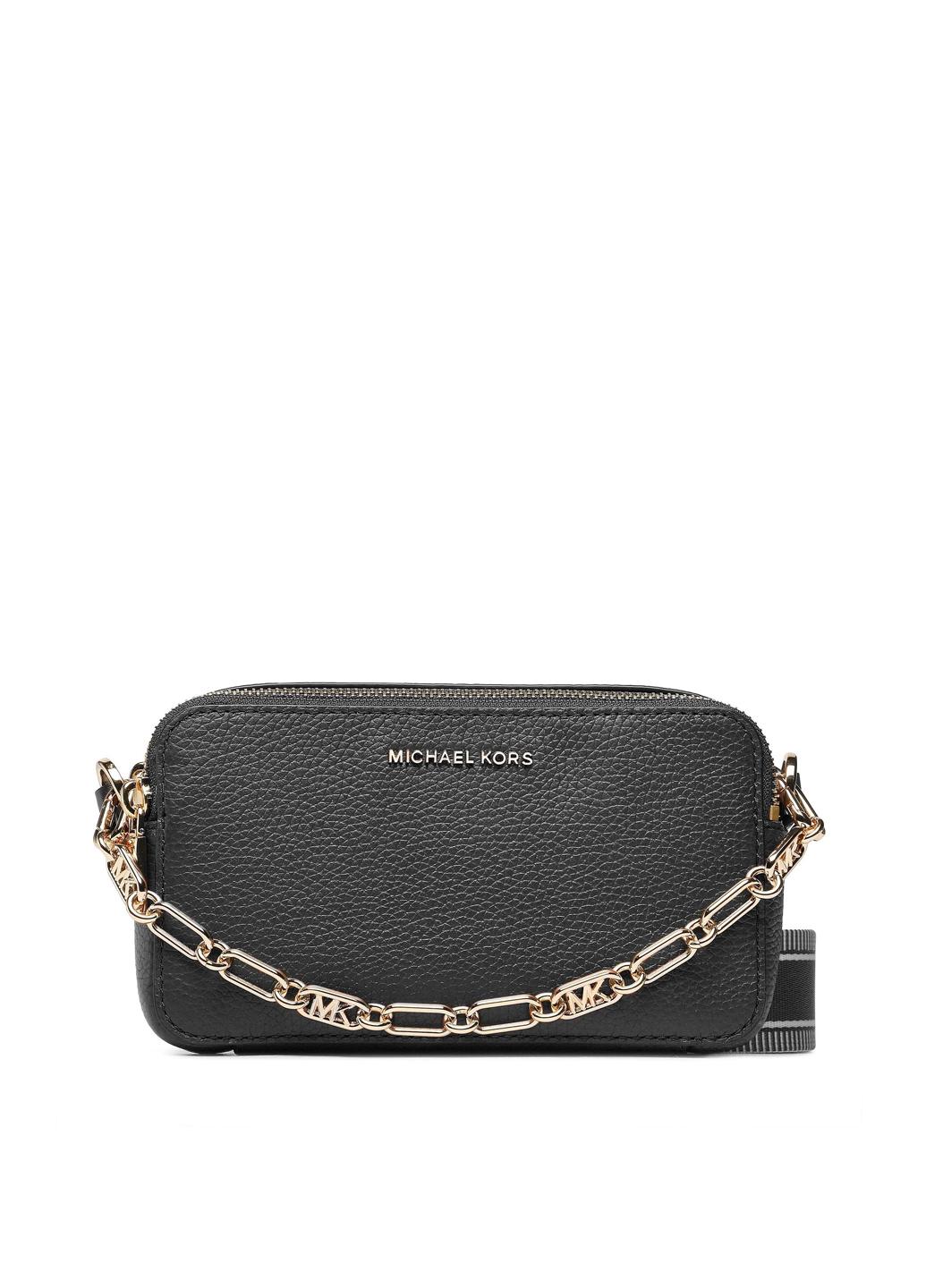 Сумка кросс боди женская кожанная MICHAEL KORS Jet Set 32S3GJ6C1L001 Черный