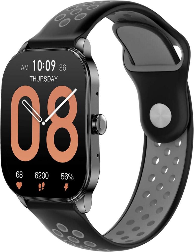 Ремешок Sport для Amazfit Pop 3S/3R Black Grey (34465-53) Ремешок Sport для Amazfit Pop 3S/3R Black Grey (34465-53)
