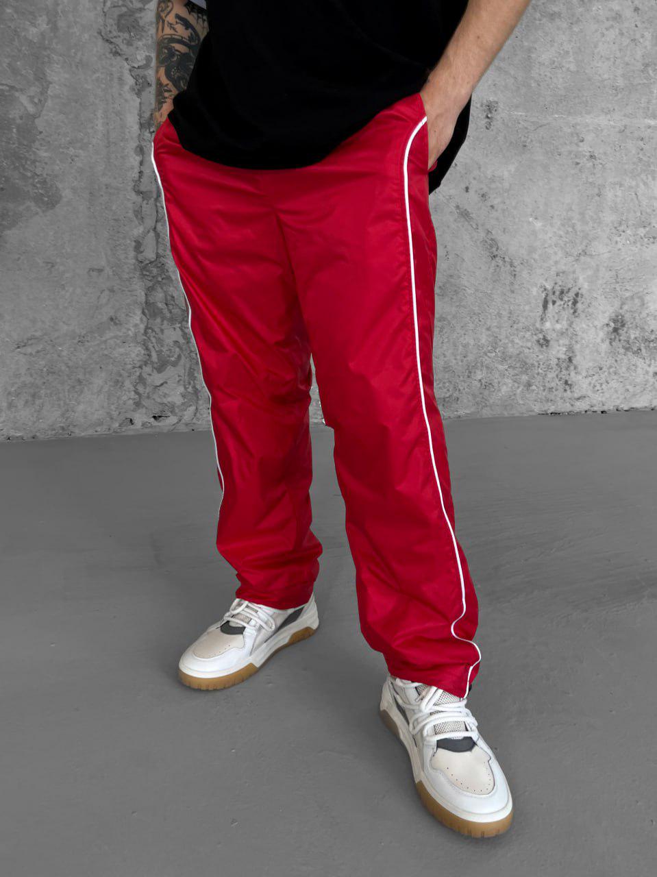 Спортивні штани чоловічі Slide оверсайз M Червоний (26456/1/2) - фото 3 Спортивні штани чоловічі Slide оверсайз M Червоний (26456/1/2) - фото 3