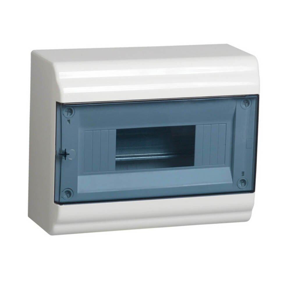 Щит розподільний УЕК ЩРН-П 12 модулів пластик 200х255х95 мм Прозорий (MKP12-N-12-40-10-U)