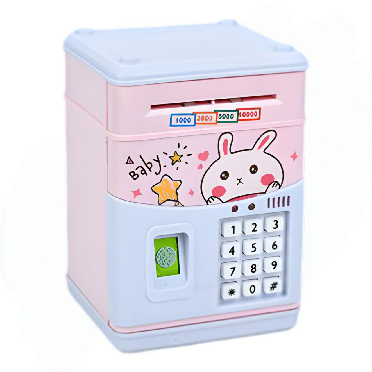 Электронная копилка MK5398 с кодовым замком/сенсором/светом и звуком/с кроликом Электронная копилка MK5398 с кодовым замком/сенсором/светом и звуком/с кроликом