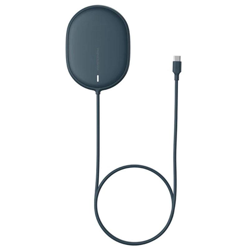 Зарядний пристрій бездротовий Baseus Light Magnetic Wireless Charger for IP12 WXQJ Blue