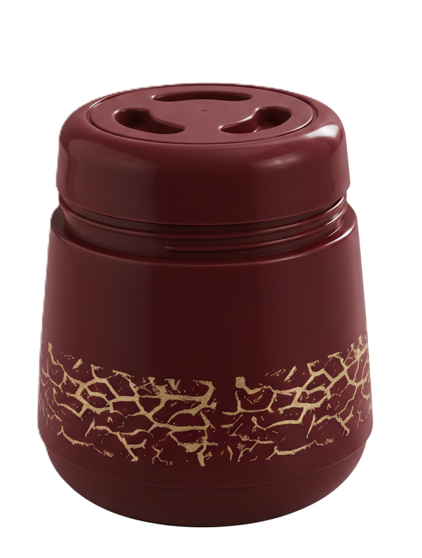 Термос харчовий 1,0 л зі скляною колбою для їжі Red (32168983)