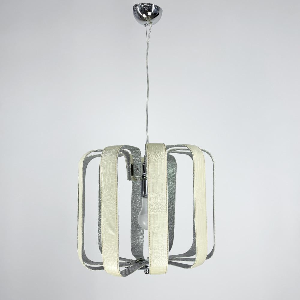 Люстра в корпусе из белой экокожи (S1809/1 WT)