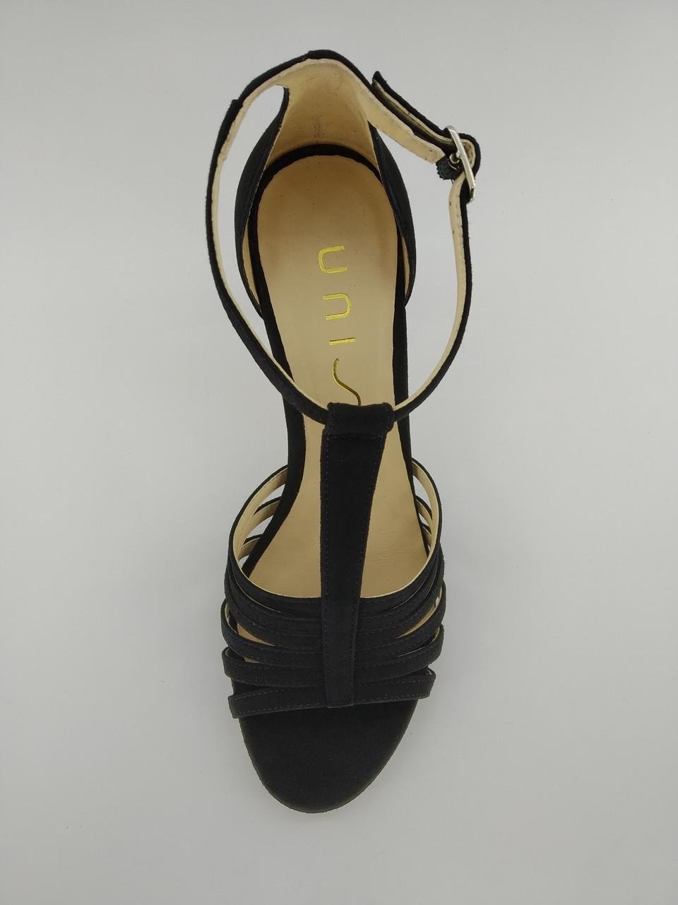 Босоніжки жіночі на шпильці Unisa №085 р. 40/26 см Чорний (691538305) - фото 5