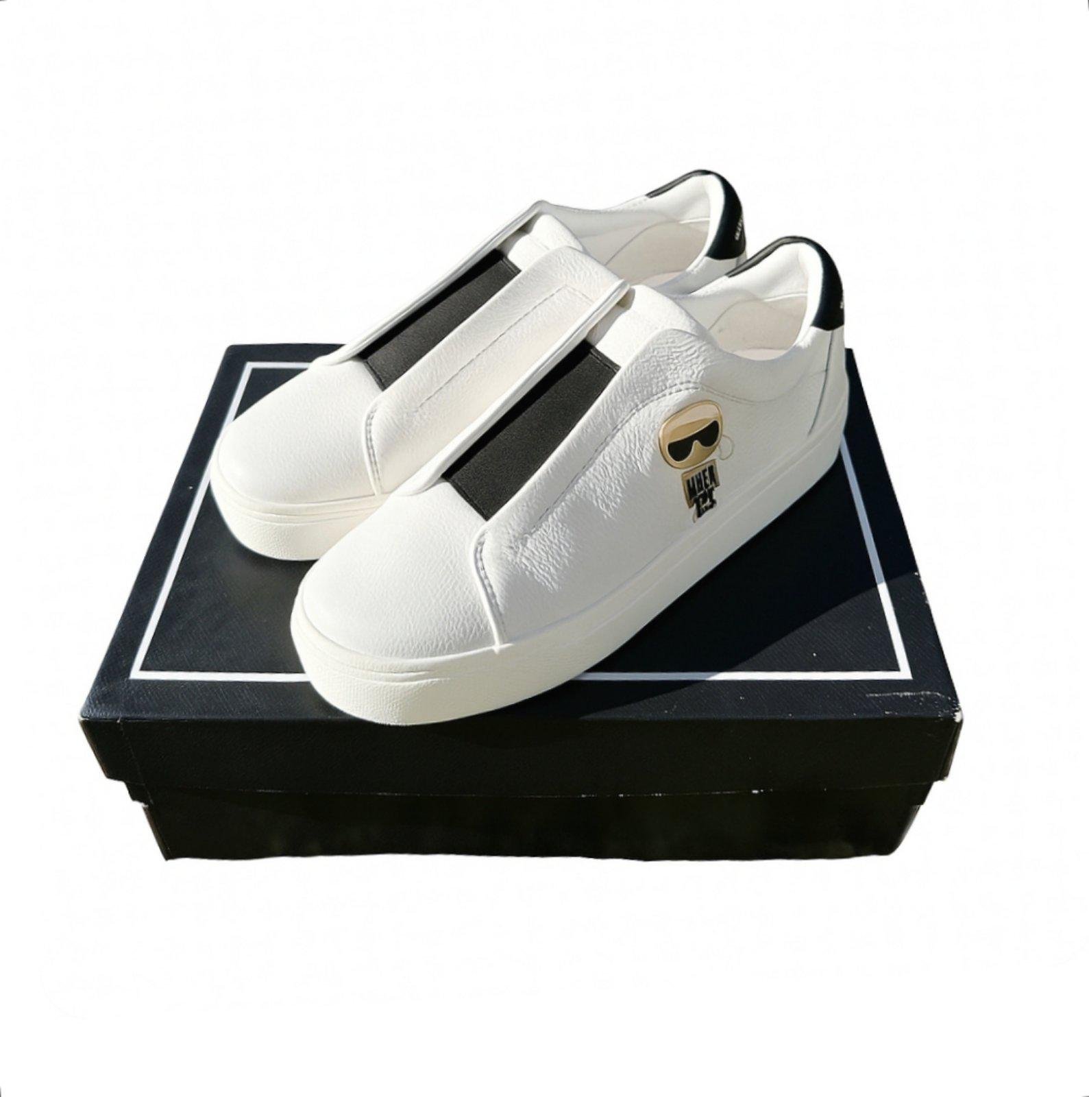 Слипоны Karl Lagerfeld натуральная кожа р. 38 Белый Слипоны Karl Lagerfeld натуральная кожа р. 38 Белый