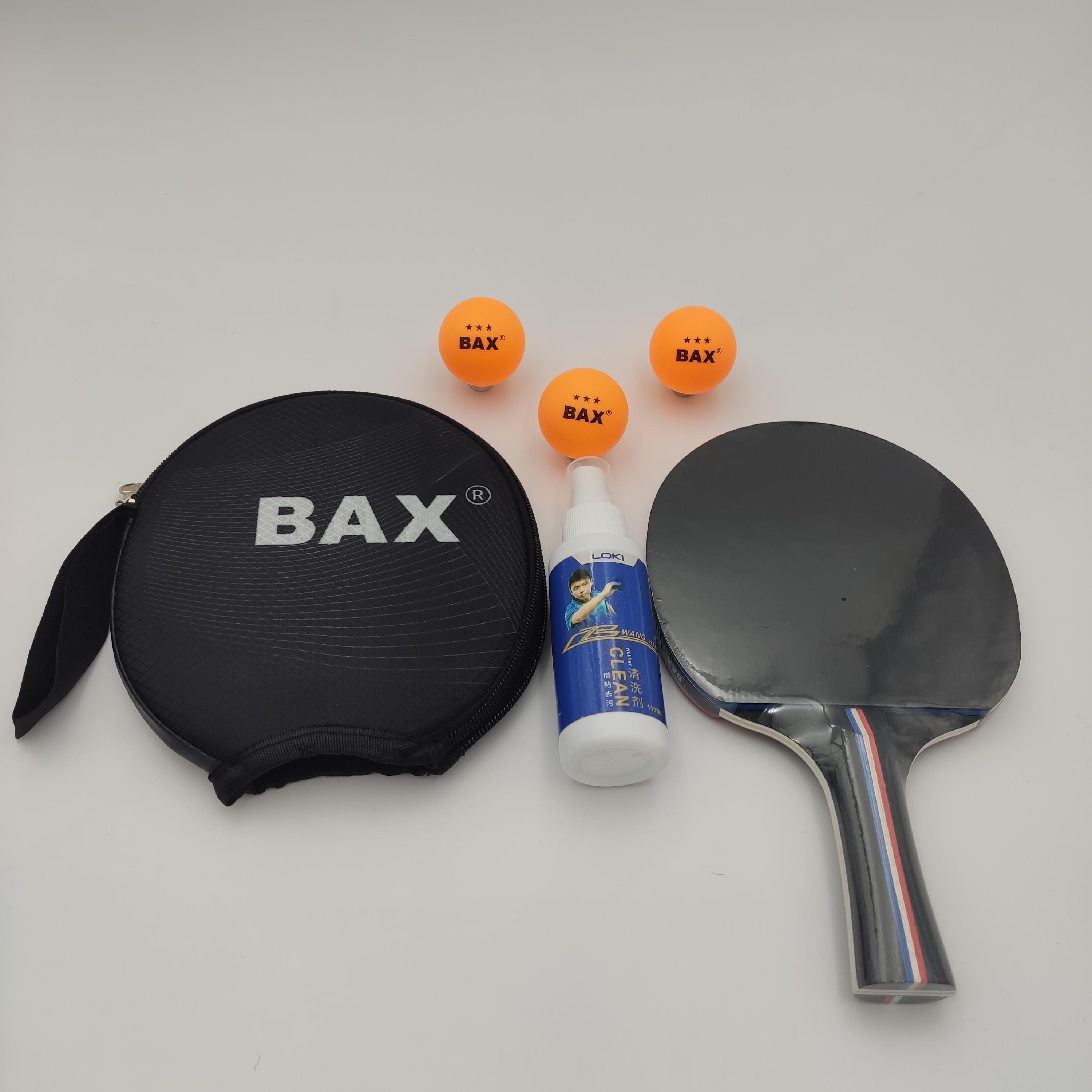 Набор для настольного тенниса Bax ракетка/мячики 3 шт./спрей для чистки ракеток Loki 110 ML (151308+151301+151307)