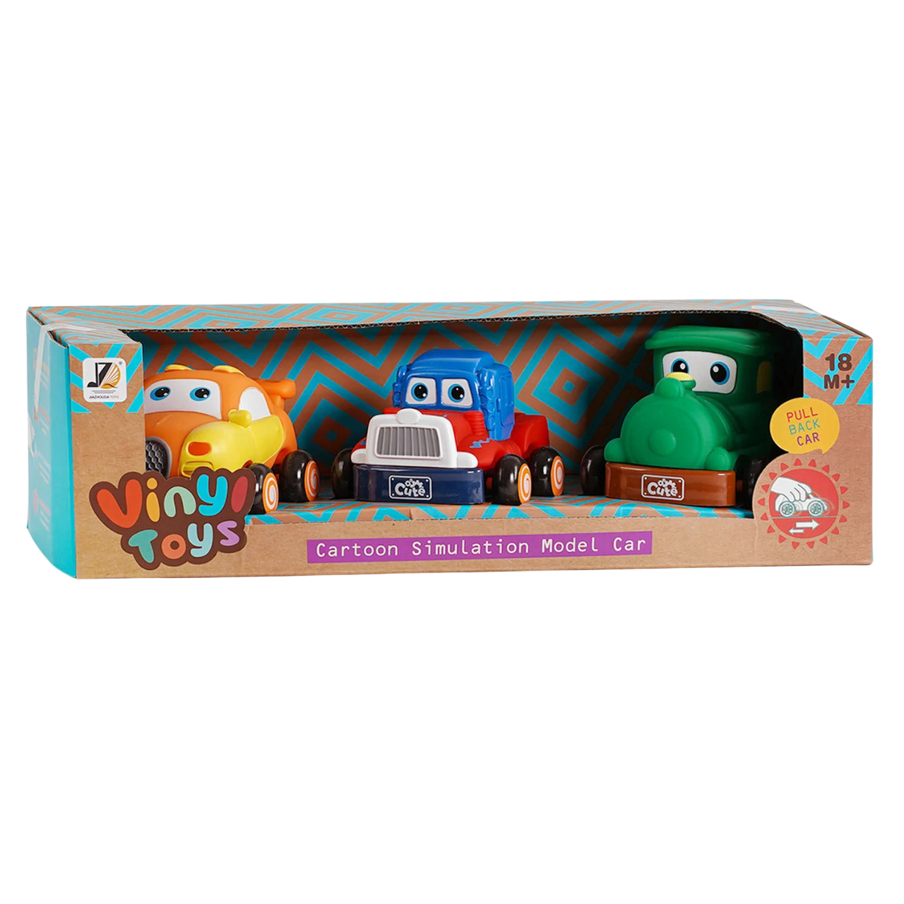 Набір машин Vinyl Toys інерційні Multicolor (109195)