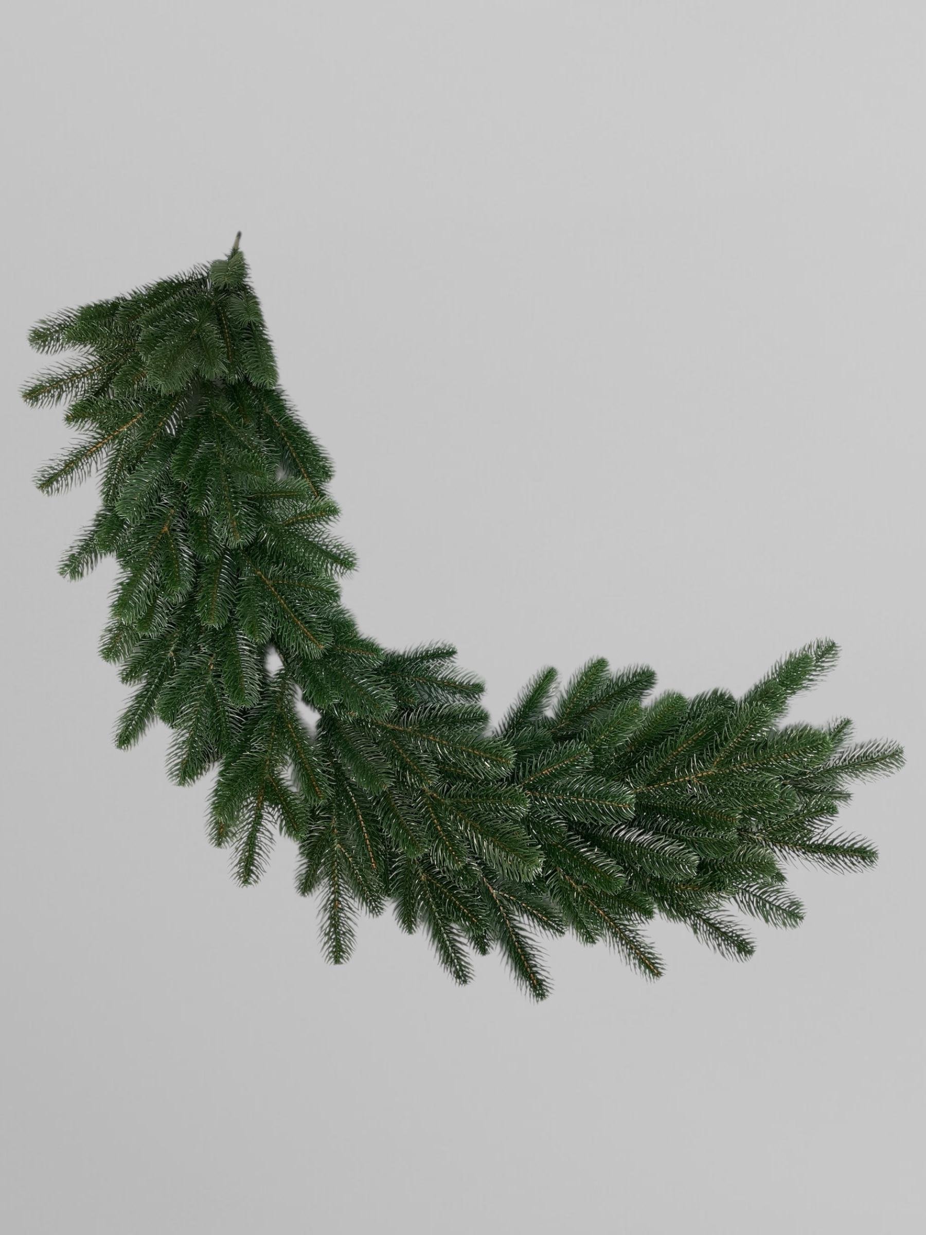 Хвойная гирлянда литая Lux 120 см Зеленый (Н02001)