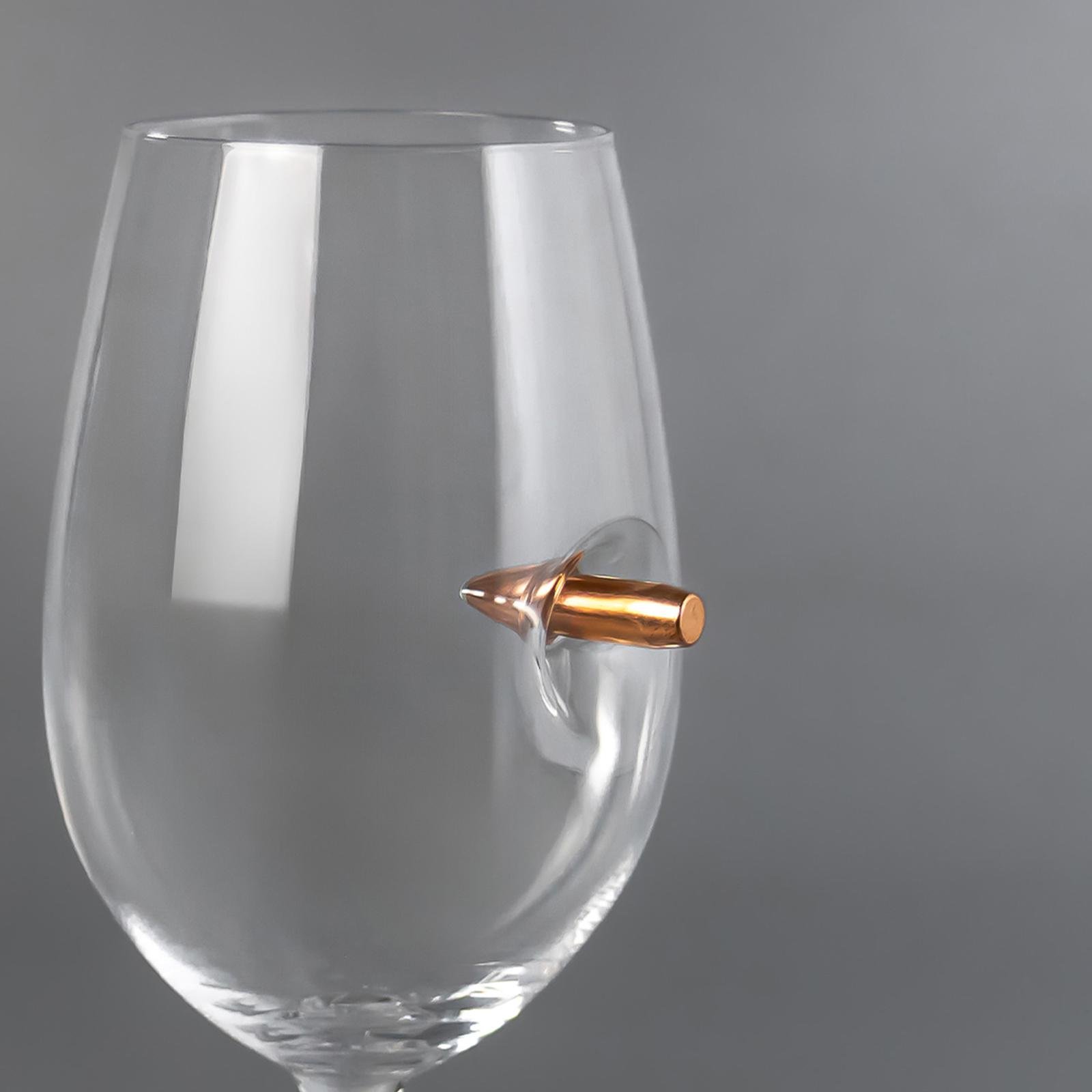 Бокал для вина VSKLO с настоящей пулей 350 мл (19483041) - фото 2 Бокал для вина VSKLO с настоящей пулей 350 мл (19483041) - фото 2