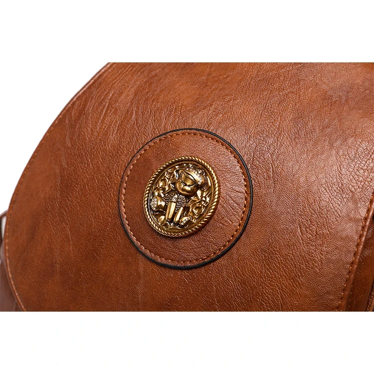 Рюкзак жіночий в ретро-стилі на 1-2 лямках шкіряний (Р-013) - фото 8 Рюкзак жіночий в ретро-стилі на 1-2 лямках шкіряний (Р-013) - фото 8