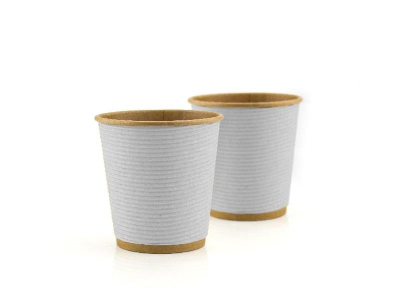 Стакан бумажный 110 мл гофрированный крафт 25 шт. (00000000379)