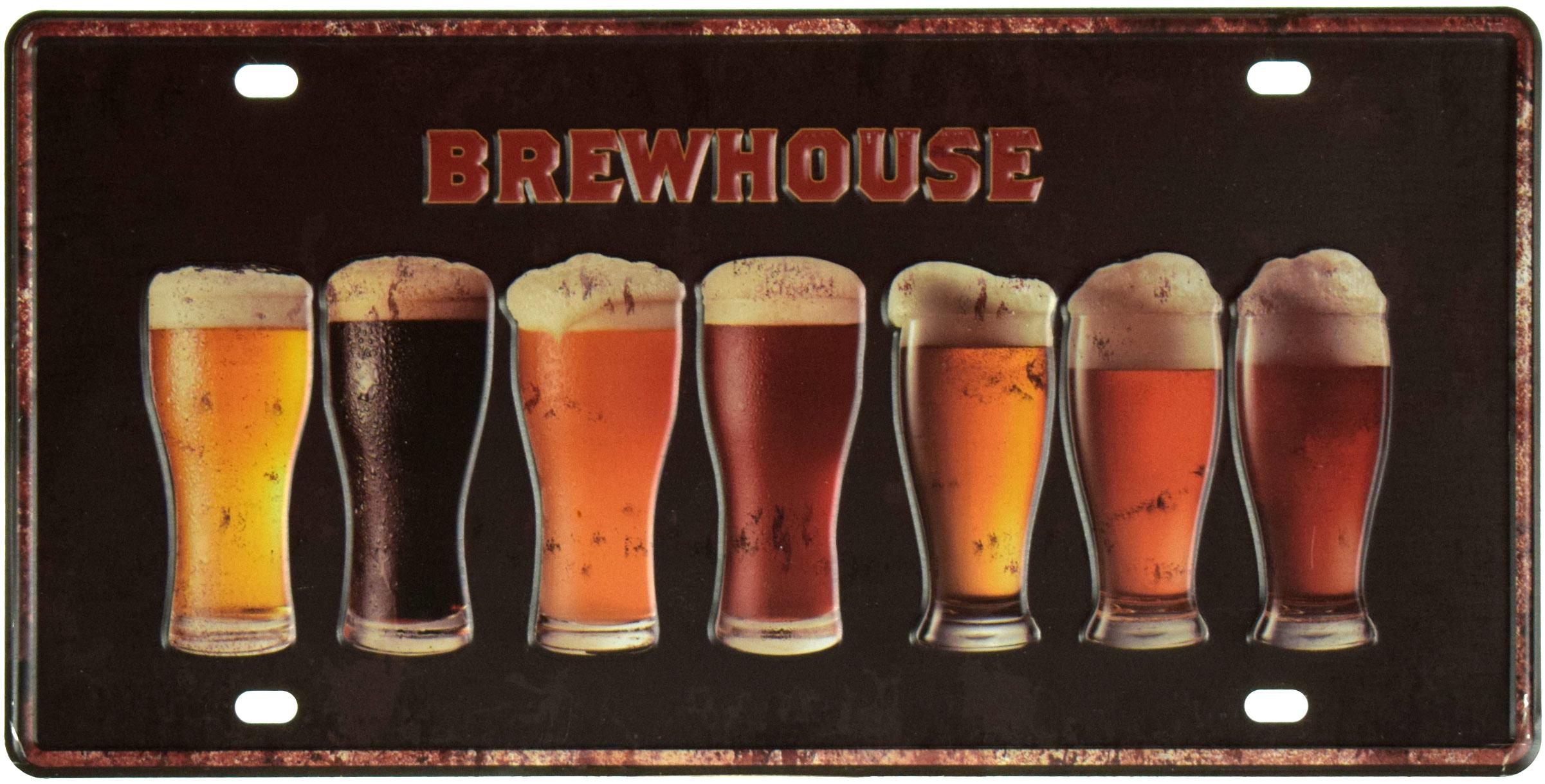 Табличка металлическая Пивной Дом/Brewhouse 15x30 см Табличка металлическая Пивной Дом/Brewhouse 15x30 см