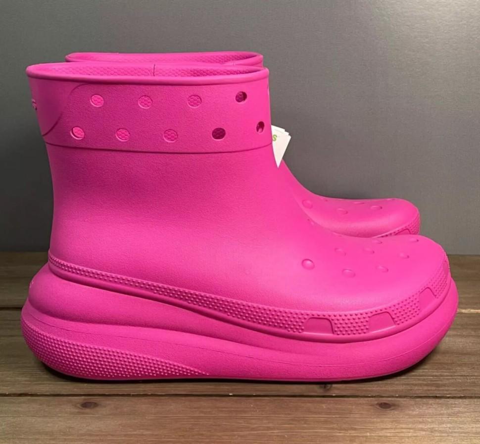 Чоботи жіночі гумові Crocs Crush Rain Boot Juice р. 35 Яскраво-рожевий (20347) - фото 7 Чоботи жіночі гумові Crocs Crush Rain Boot Juice р. 35 Яскраво-рожевий (20347) - фото 7