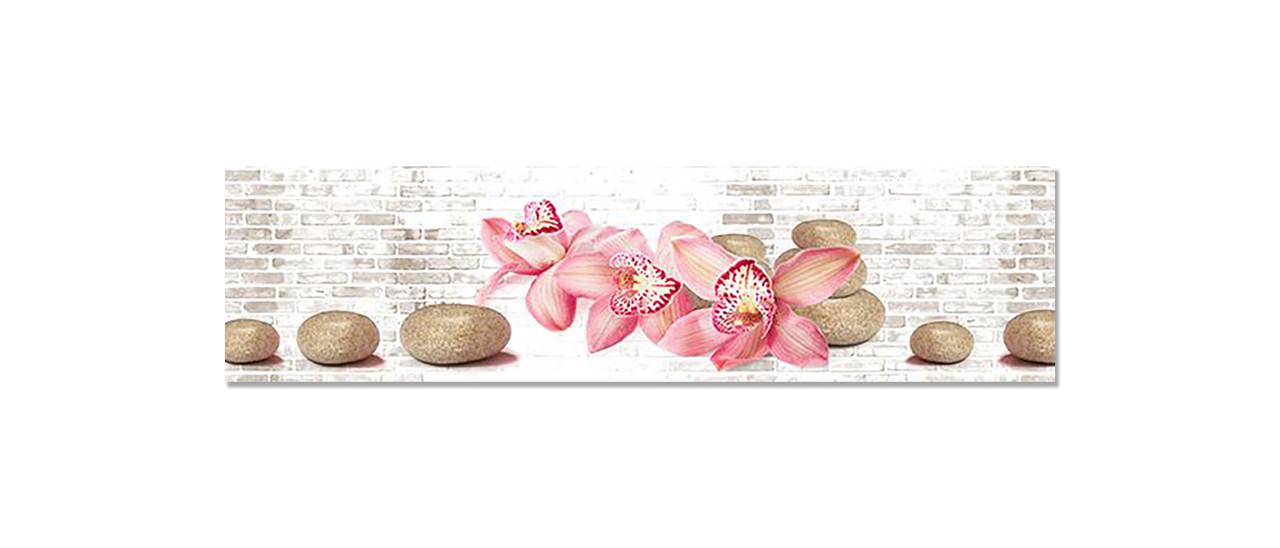 Наклейка виниловая на кухню Zatarga Бежевые камни и Орхидеи 650х2500 мм (1283915660) Наклейка виниловая на кухню Zatarga Бежевые камни и Орхидеи 650х2500 мм (1283915660)