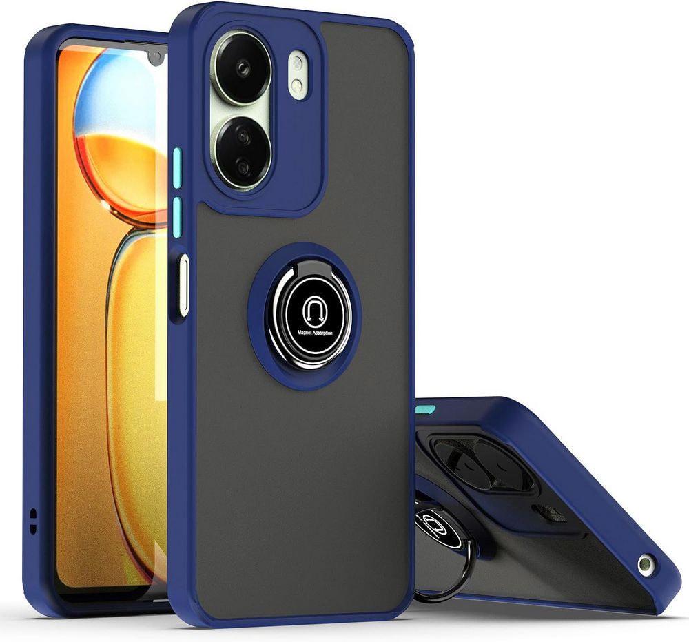 Защитный чехол MatteLuxe Xiaomi Redmi 13C (с кольцом) Blue (35033-28)