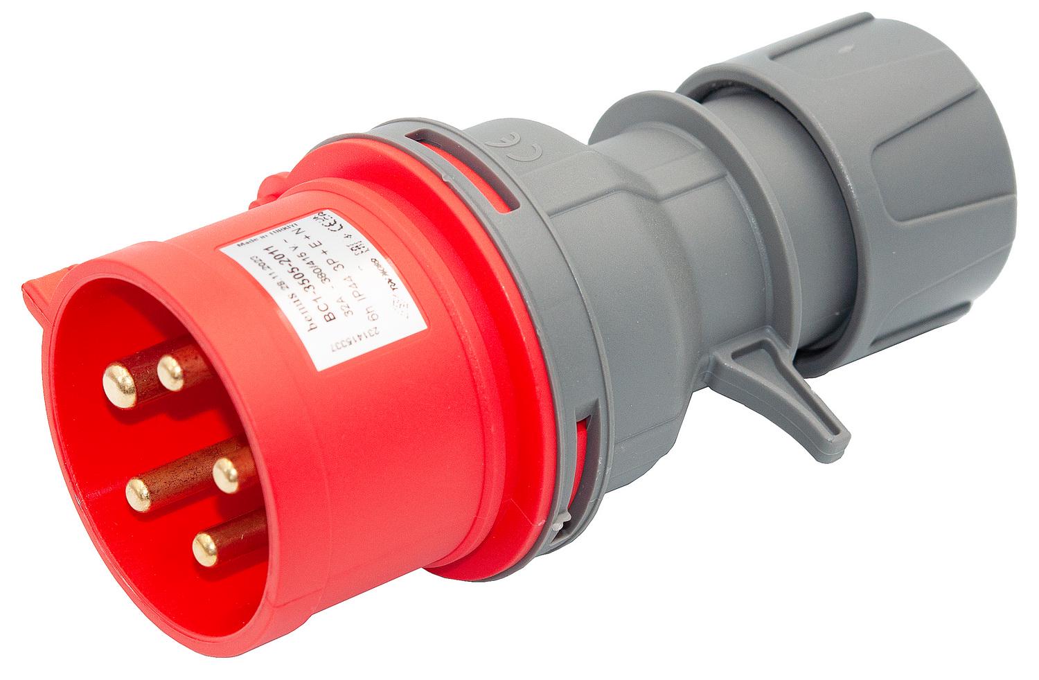 Вилка силовая переносная Bemis полиамид IP44 BC1-3505-2011 380V 5x32A (159076)