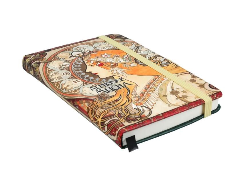 Блокнот Carmani вдохновлен картинами А. Мухи с ручкой 14,8х10,5 см (021-5097)