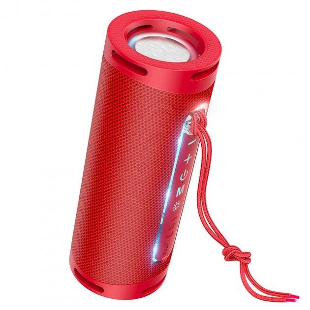 Портативная колонка HOCO HC9 с LED-подсветкой Dazzling Pulse Sports BT Speaker Bluetooth Red (000064)