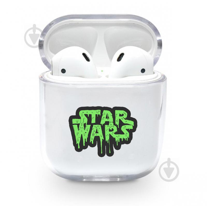 Прозрачный силиконовый чехол Apple AirPods с рисунком - Star wars (KAP1183)