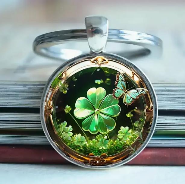 Брелок для ключей Клевер 3х6 см (EG0038)