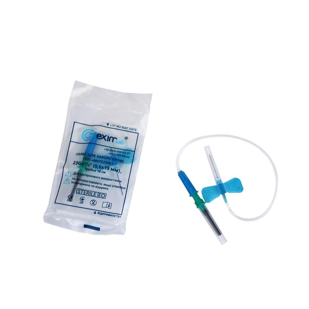 Игла для забора крови Бабочка 23Gx¾ 100 шт.