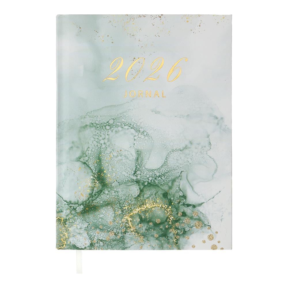 Дневник датированный 2026 Buromax Mist A5 336 стр. Зеленый (BM.21164-04)