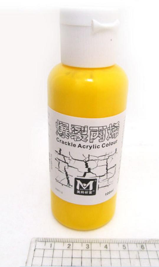 Акриловая краска для кракелюра ART RANGER 100 мл Желтый - фото 2 Акриловая краска для кракелюра ART RANGER 100 мл Желтый - фото 2