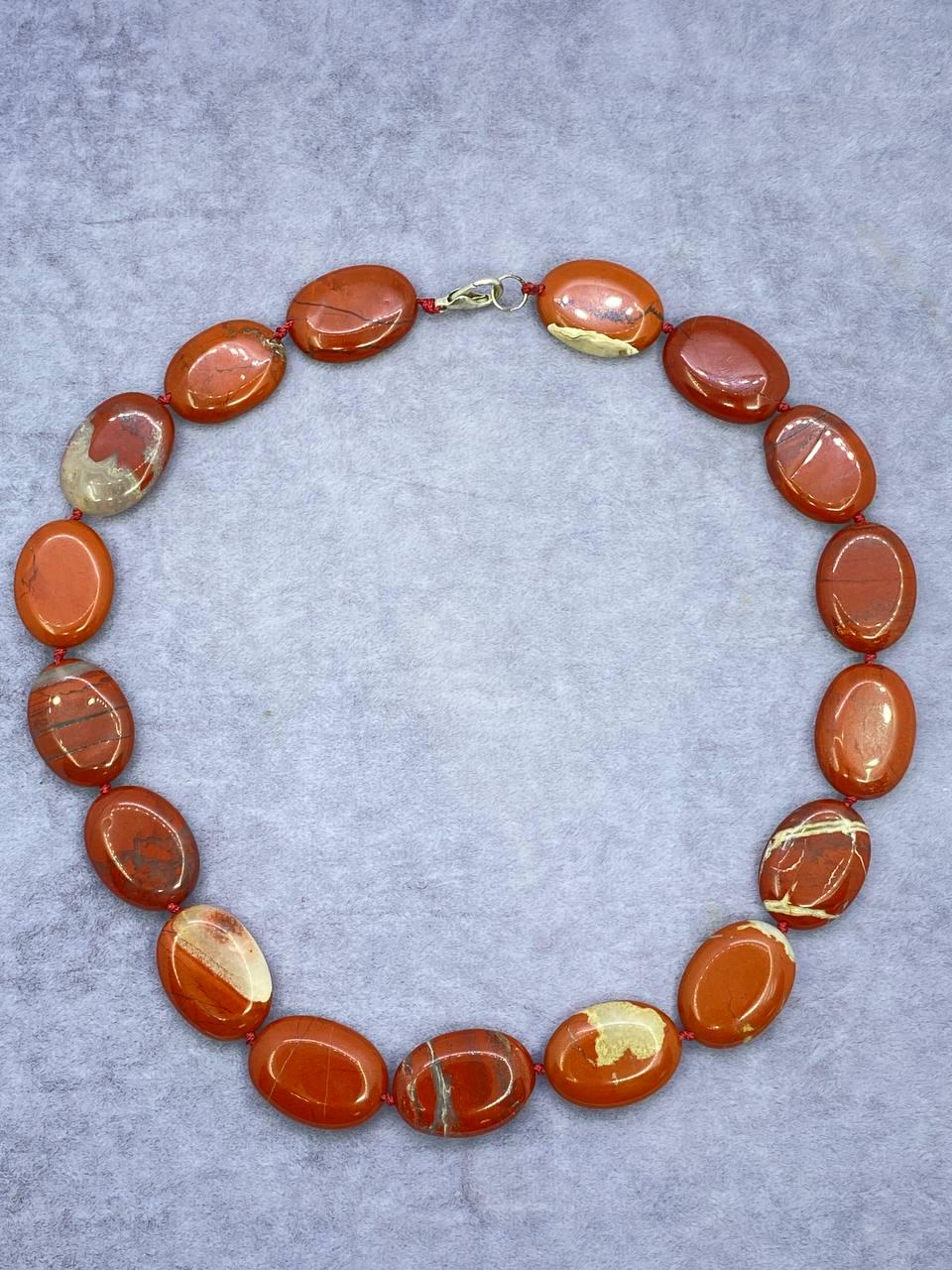 Бусы яшма 45 см Красный (1534)