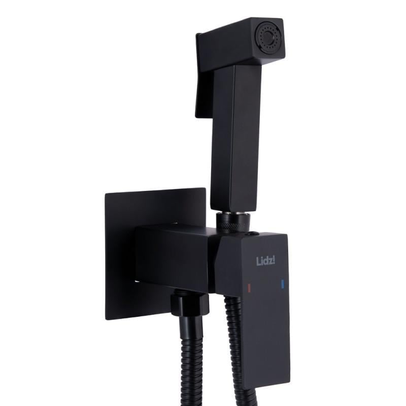 Набор для душа гигиенического Lidz Kubis 111 LDKUB111BLA46108 прямоугольный Black (36128220)