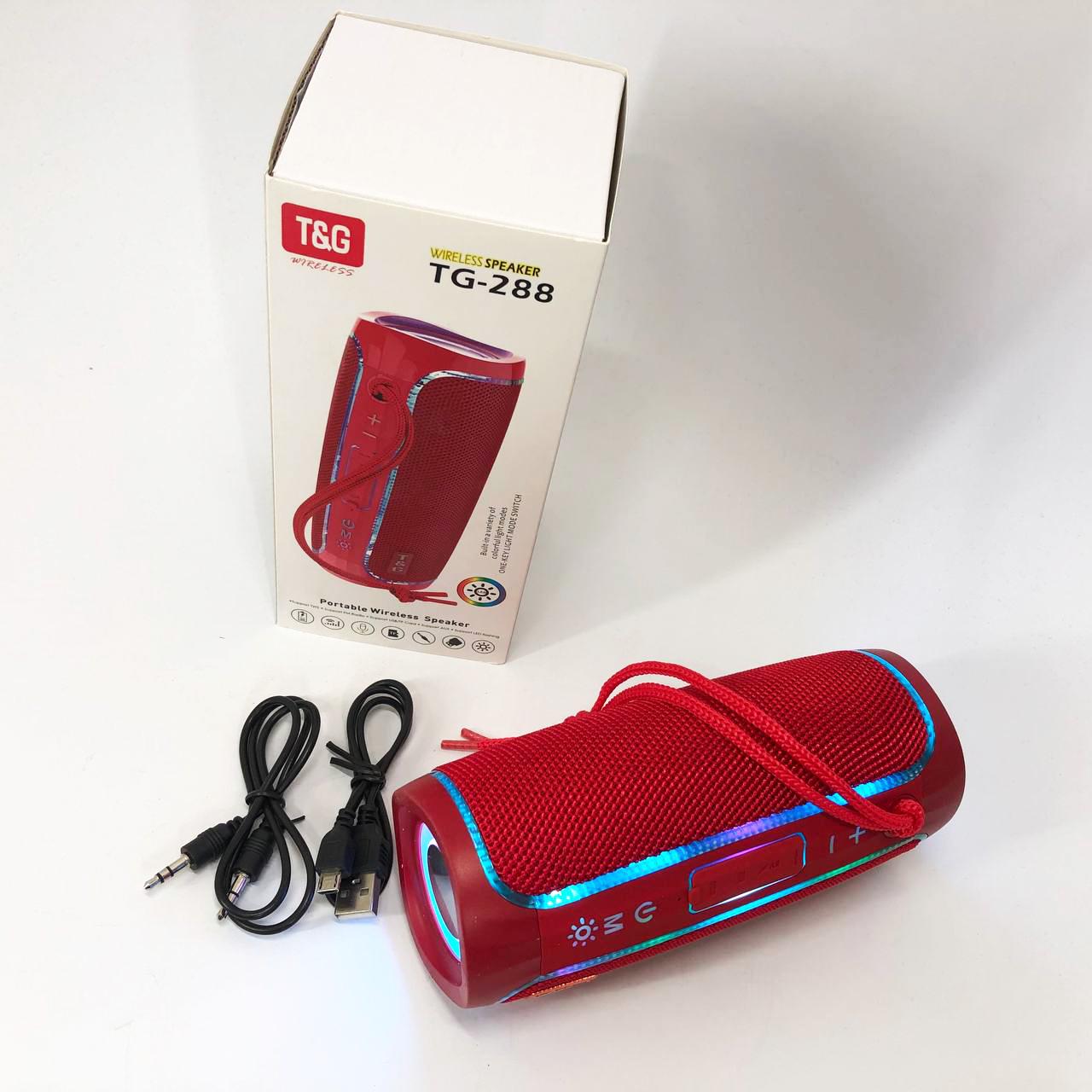 Колонка портативна з LED підсвічуванням TG288, гучна колонка для вечірки. Колір: Червоний - фото 7 Колонка портативна з LED підсвічуванням TG288, гучна колонка для вечірки. Колір: Червоний - фото 7