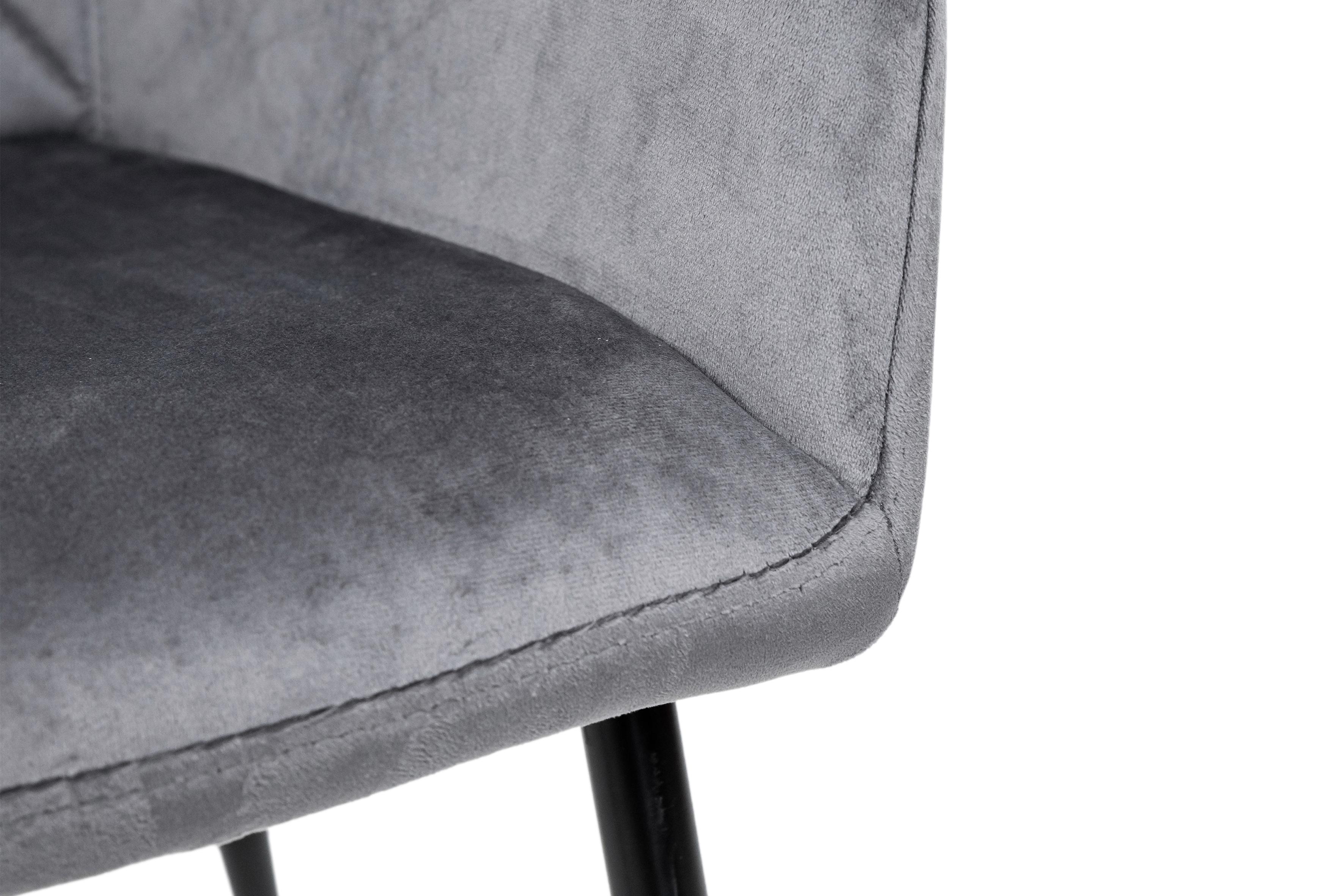 Стілець для кухні та вітальні ГРЕЙС Томас 530х890х570 мм Чорний/Сірий (GAА0057182) - фото 8 Стілець для кухні та вітальні ГРЕЙС Томас 530х890х570 мм Чорний/Сірий (GAА0057182) - фото 8