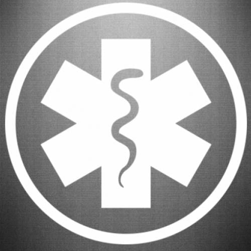 Наклейка Warface Medic 45x45 см Белый (21560727)