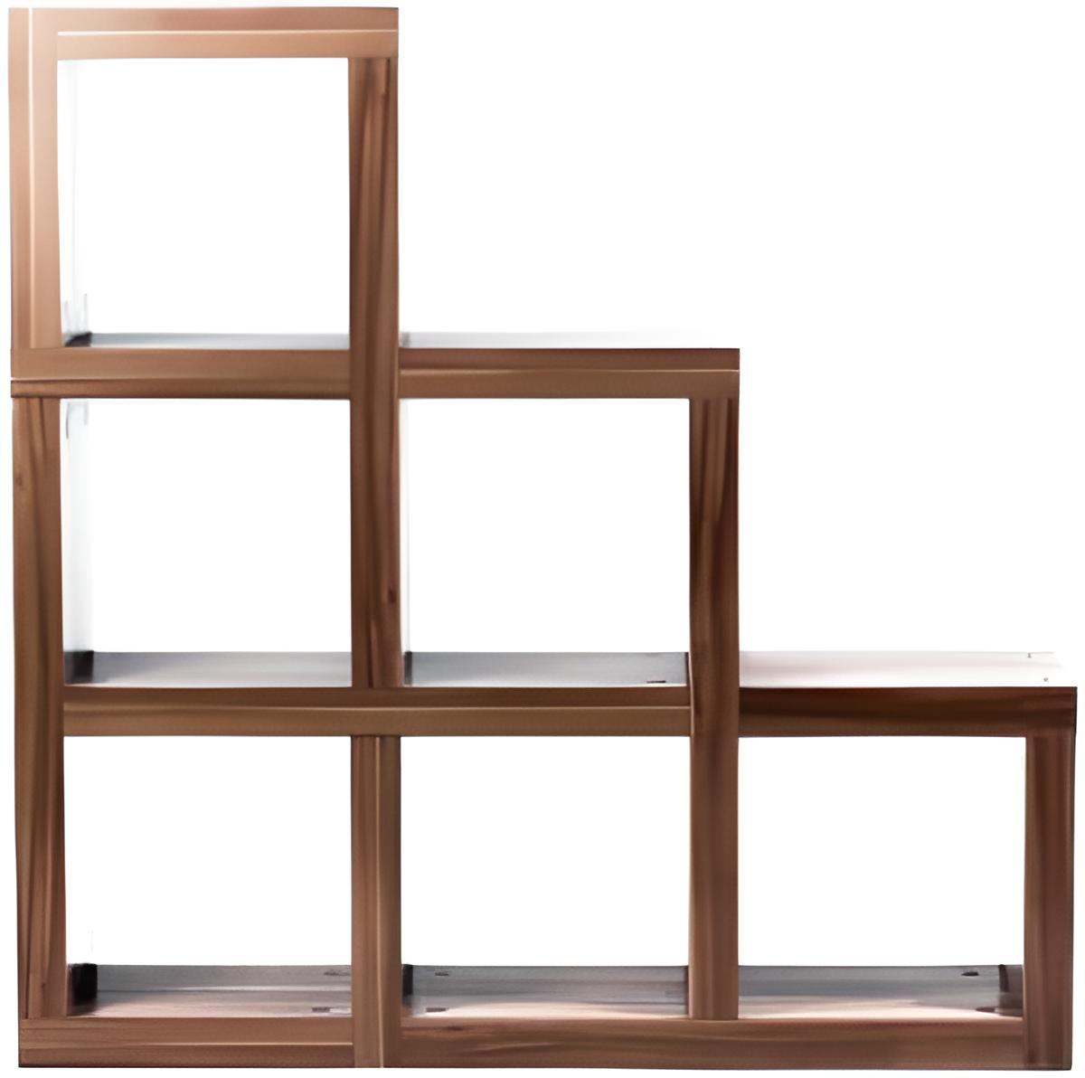 Шафа двостороння у вітальню Стійка 3х3 1070х1070х290 мм товщина корпусу 50 мм Горіх