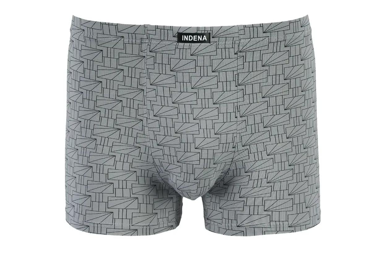 Мужские трусы INDENA Батал из бамбука 5XL Светло-серый (205343)