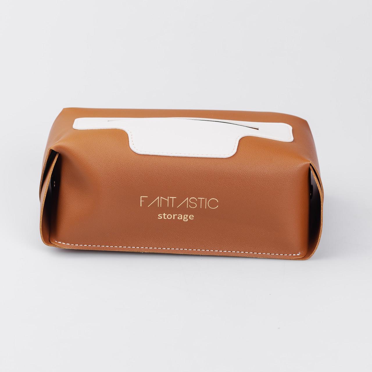 Серветка з еко шкіри 21х12х8 см Коричневий - фото 4 Серветка з еко шкіри 21х12х8 см Коричневий - фото 4