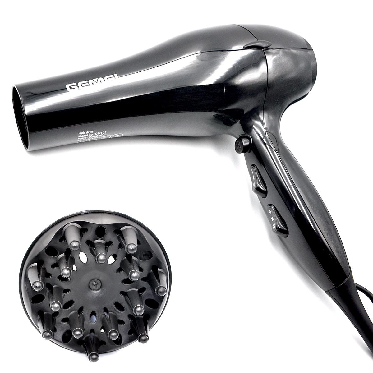 Профессиональный фен для волос Gemei Gm-103 (4715268) - фото 2 Профессиональный фен для волос Gemei Gm-103 (4715268) - фото 2