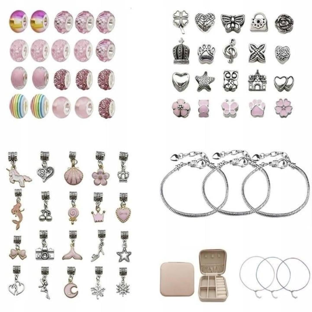 Дитячий набір для творчості Princess Створення шарм-бласлетів Рожевий (29163853)