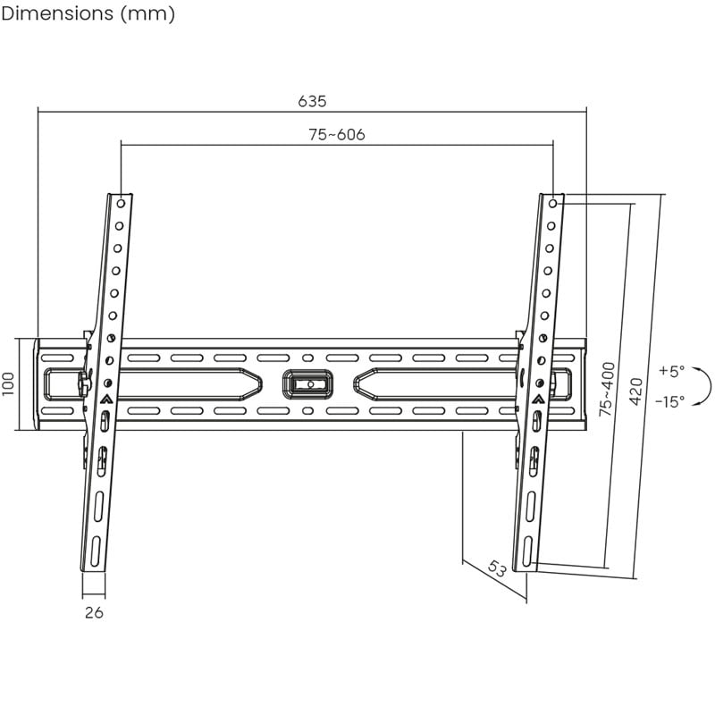 Крепление для телевизора ITech PLB3 настенный 37-86" (tf615) - фото 5