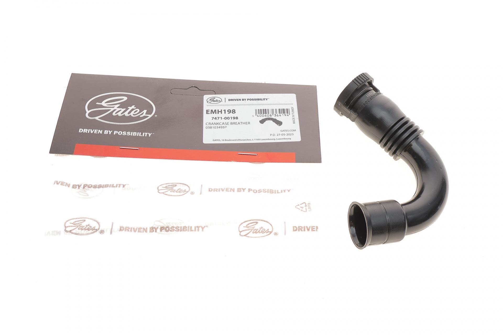 Патрубок вентиляції картера GATES Skoda Octavia 1.9SDI 97-03 (EMH198)