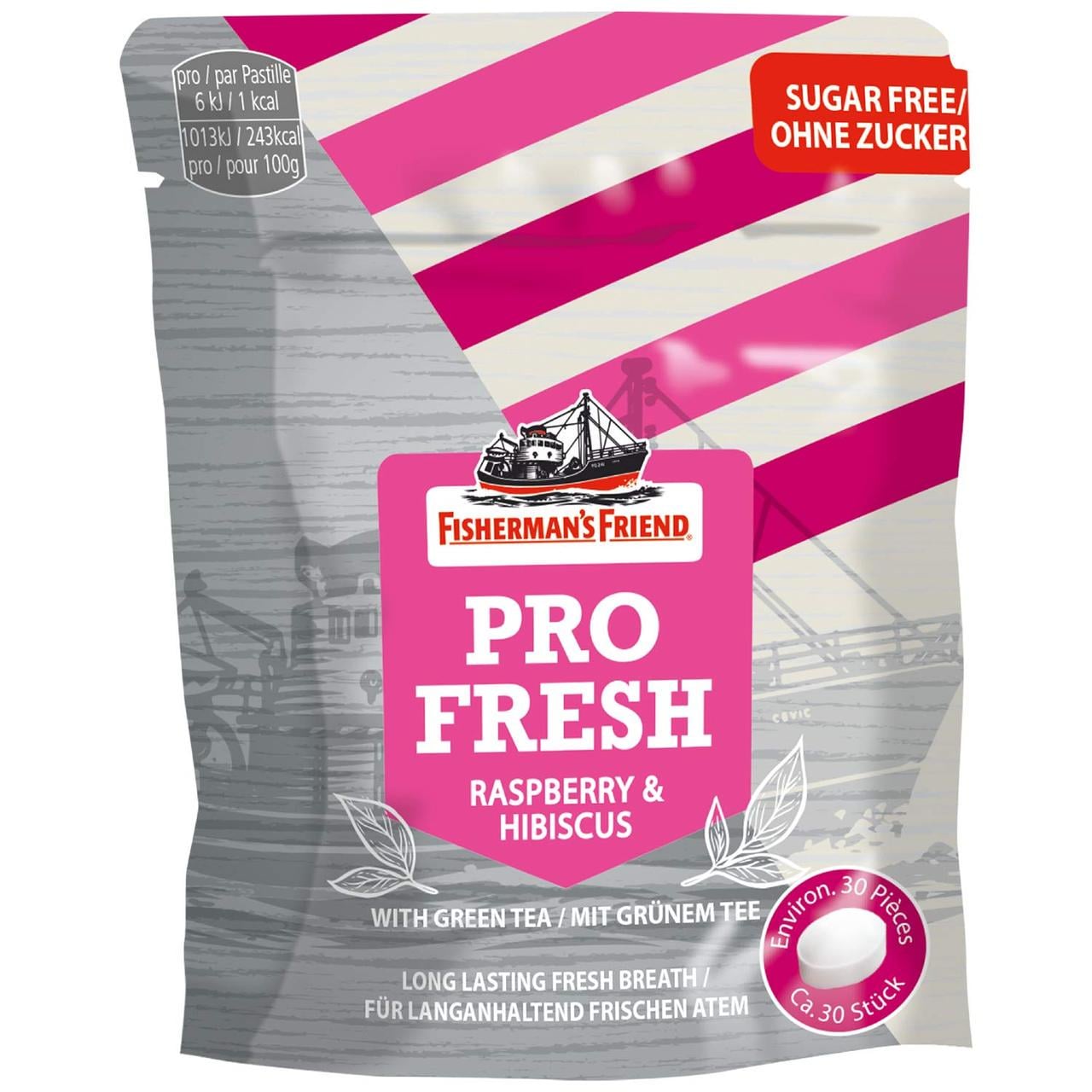 Леденцы Fisherman's Friend ProFresh Raspberry & Hibiskus без сахара 17 г (1663904254)