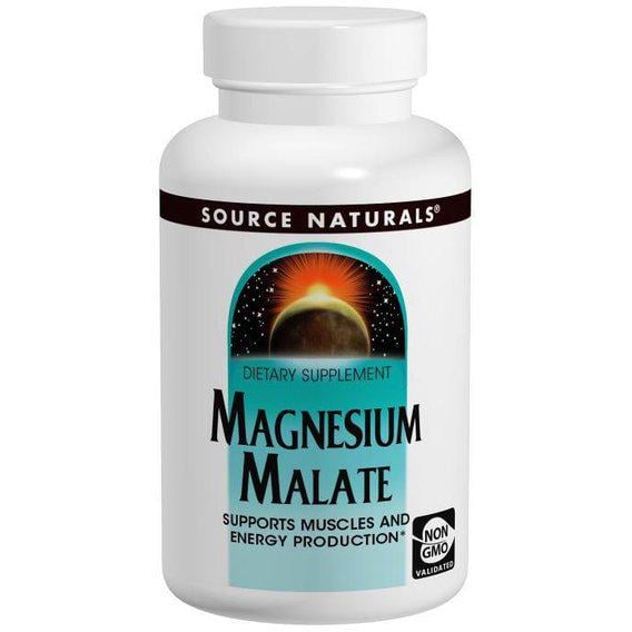 Микроэлемент Магний Source Naturals Magnesium Malate 1250 mg 180 Tabs - фото 1