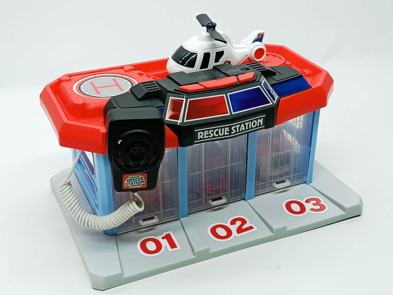 Игровой набор Shantou Rescue station Гараж для машинок с громкоговорителем (MY103)