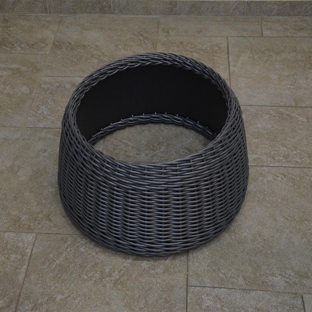 Подставка-юбка под елку плетеная из искусственного ротанга/ручной работы M Графитовый (23115858) - фото 7