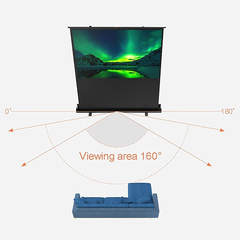 Екран для проектора мобільний Lumi PSFA100 підлоговий 100" 221x125 см 16:9 (tf5460) - фото 6