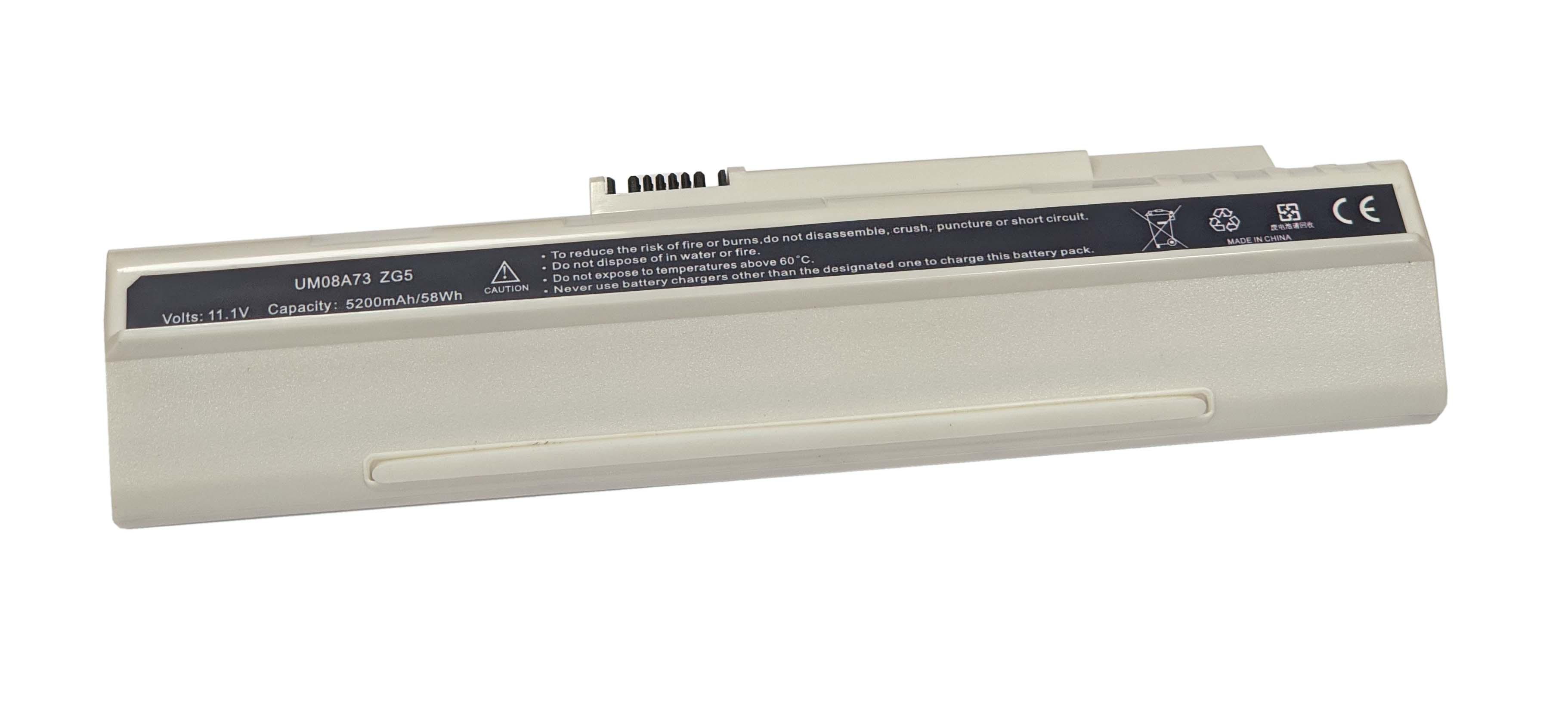 Аккумулятор для ноутбука Acer UM08A73 Aspire One 11.1V 5200 mAh (002788)