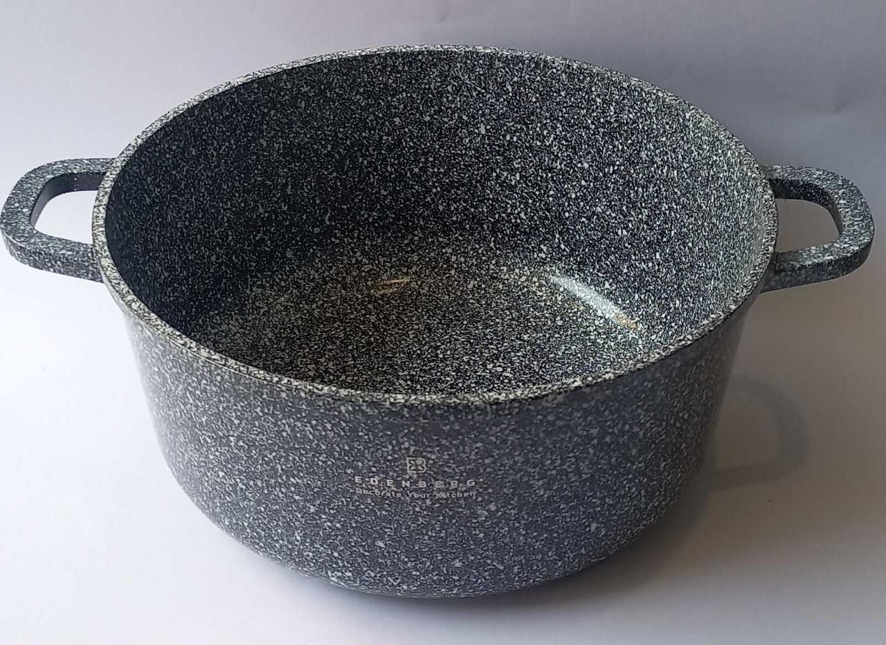 Кастрюля Edenberg со стеклянной крышкой гранитное покрытие 4,5 л (EB-3978) - фото 3 Кастрюля Edenberg со стеклянной крышкой гранитное покрытие 4,5 л (EB-3978) - фото 3