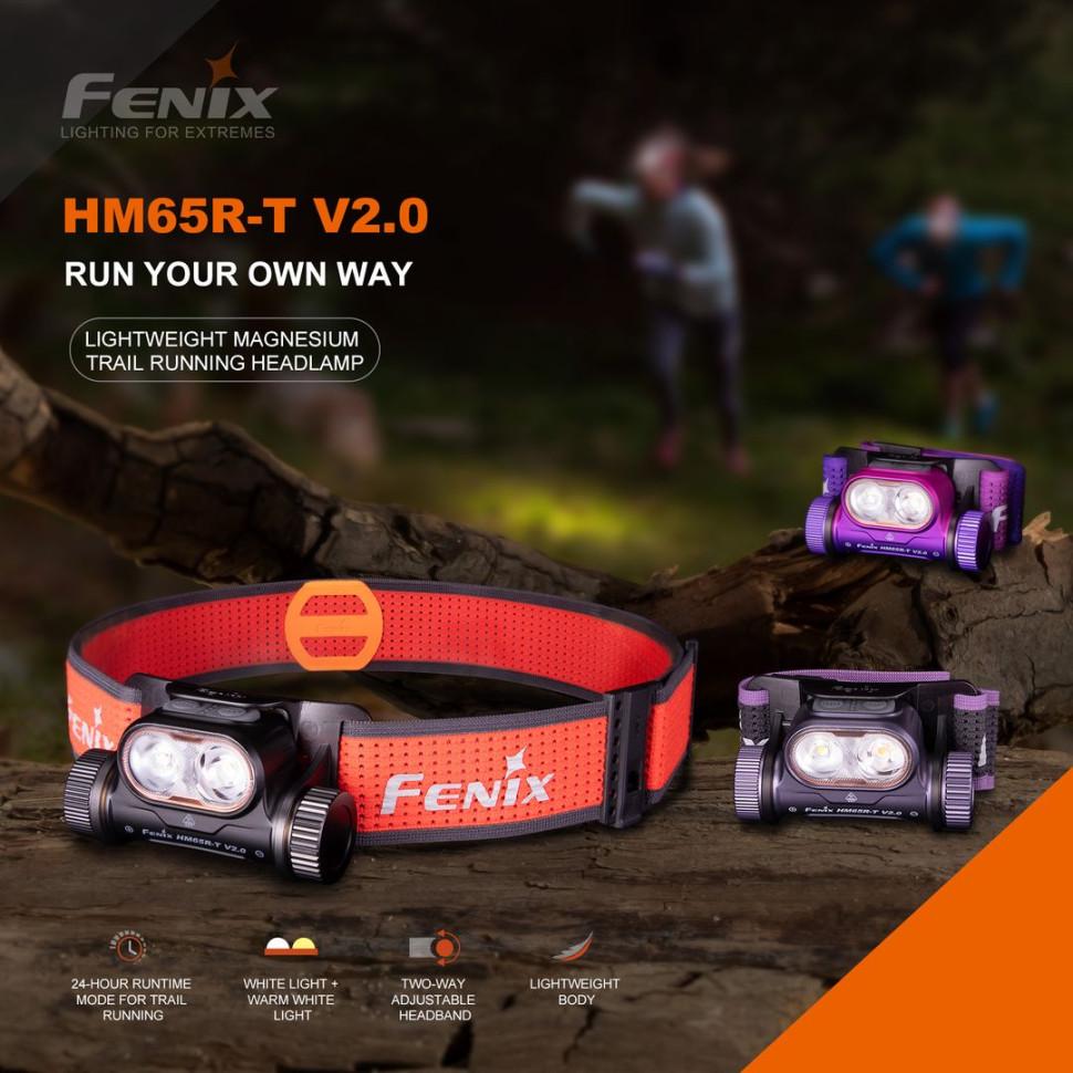 Фонарик налобный Fenix HM65R-T V2.0 1600 лм 170 м Type-C Черный - фото 7 Фонарик налобный Fenix HM65R-T V2.0 1600 лм 170 м Type-C Черный - фото 7