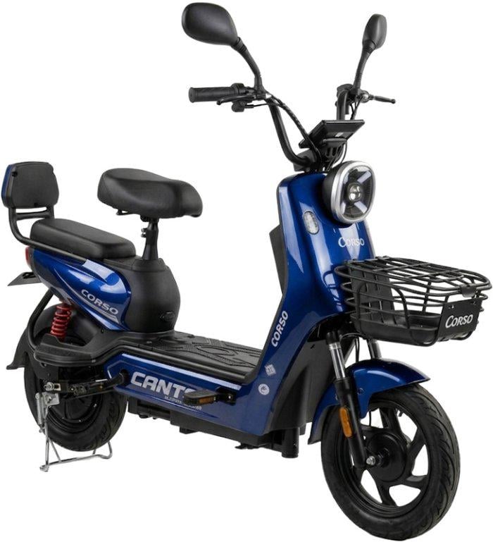 Электроскутер двухместный Corso Conto 500W 48V/20Ah Синий