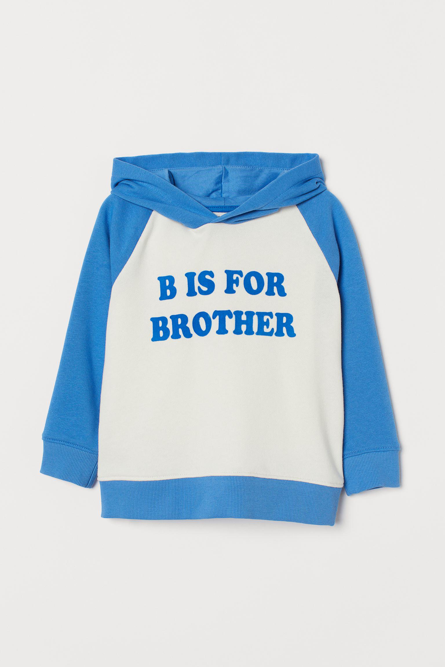 Худи H&M 98-104 см Бело/Голубой (30039267552)